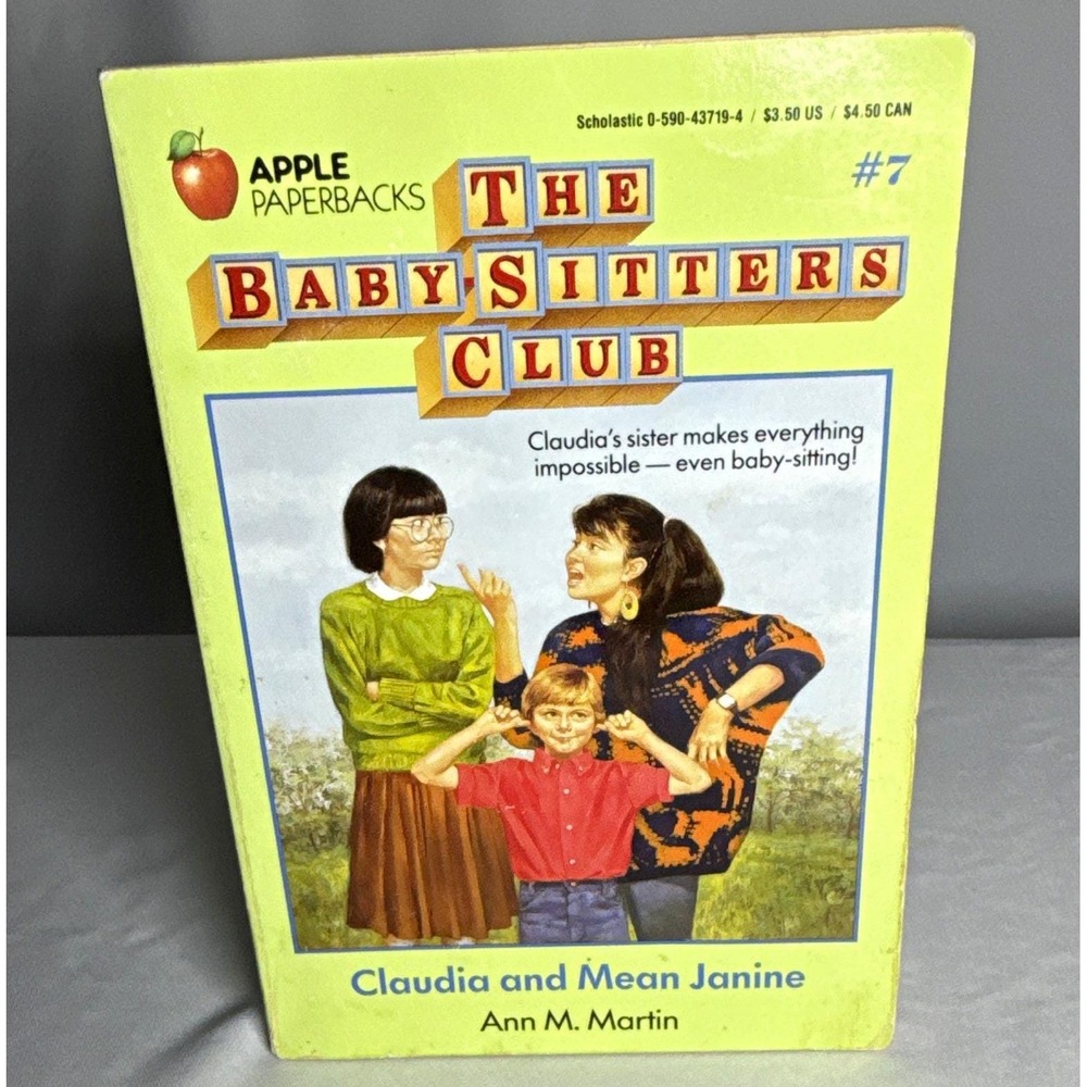 Vintage The Baby Sitters Club 7 Claudia and Mean Janine Ann M Martin Vintage